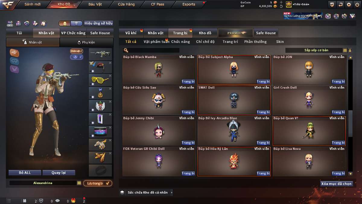 shop acc cf uy tin gia re